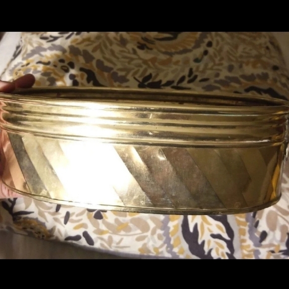 Vtg brass vase holder - Picture 8 of 12